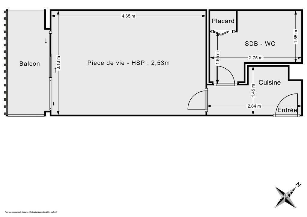 Vente Appartement Paris 15E (75015) 22,43&nbsp;m² 255.000&nbsp;&euro;