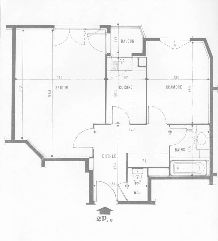 Appartement a louer rueil-malmaison - 2 pièce(s) - 54 m2 - Surfyn