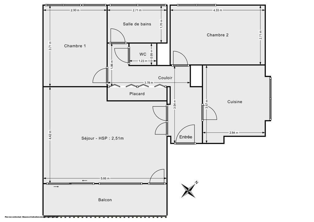 Vente Appartement Fayet (02100) 70&nbsp;m² 45.000&nbsp;&euro;